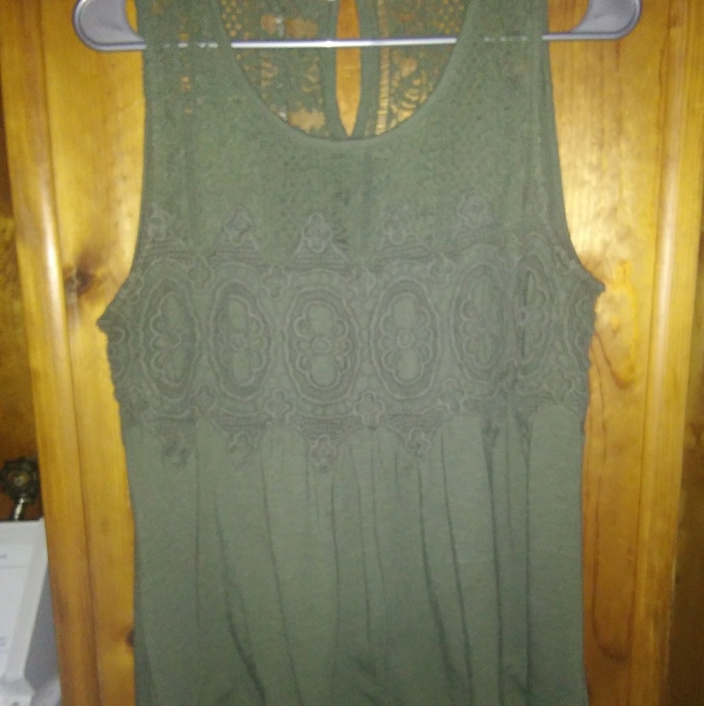 Lace babydoll tank